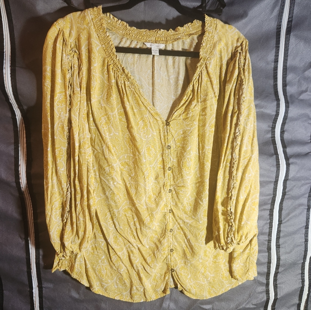 3/4 sleeve Peasant top